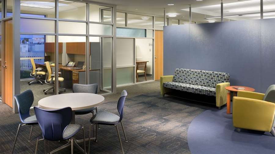 Lounge in Erma Byrd Biomedical Research Center